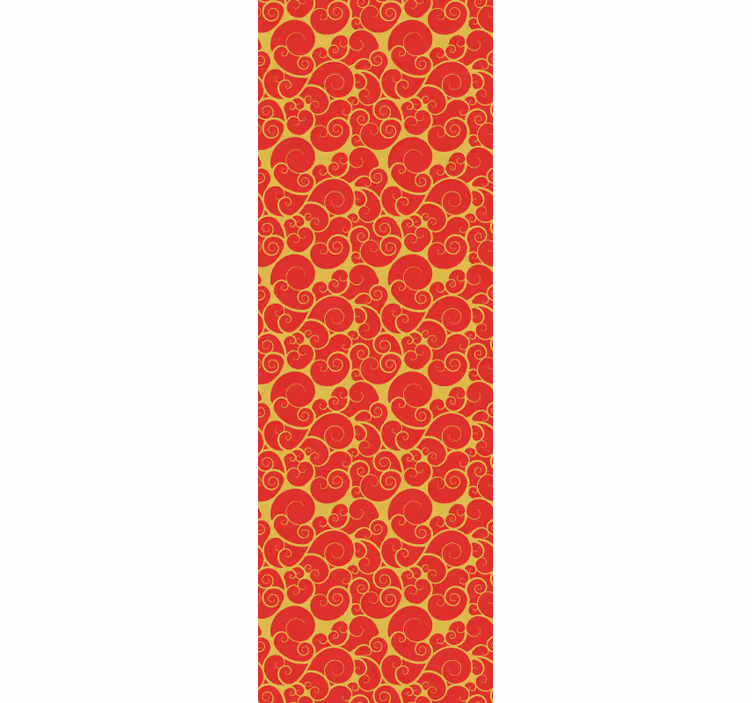Tapeta za dnevno sobo z okrasnimi spiralami - TenStickers