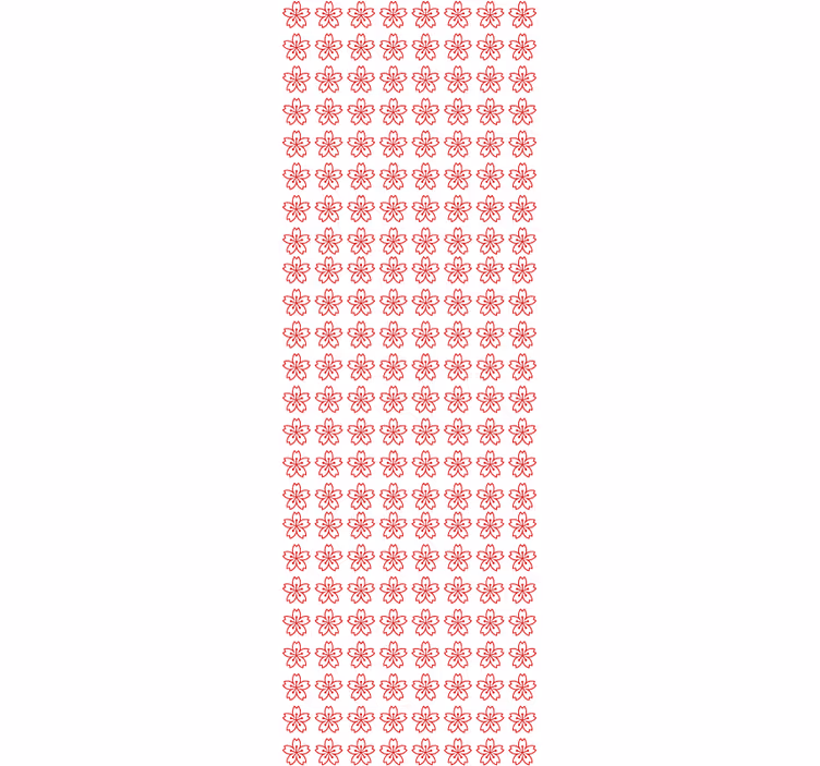 Cvetlična simetrija cvetlični ornamentalni zidni papir - TenStickers