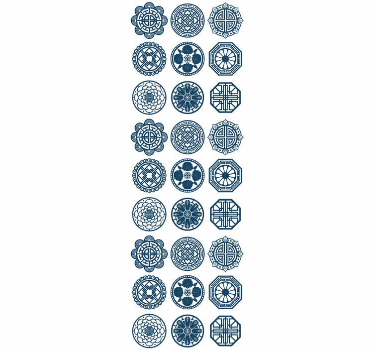 Geometrijski vzorci ploščic tapeta z vzorcem ploščic - TenStickers