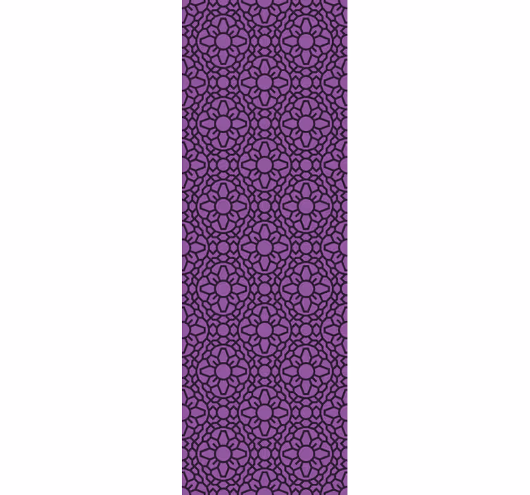 Cvetlični ornamentalni zidni papir geometrijski vzorec - TenStickers