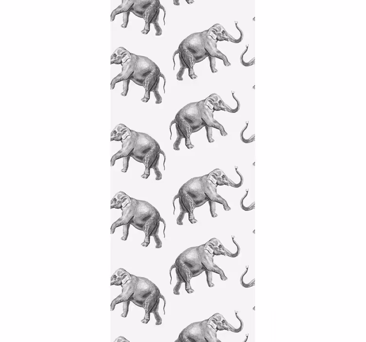 Slonovo ponavljanje tapeta z motivom slona - TenStickers