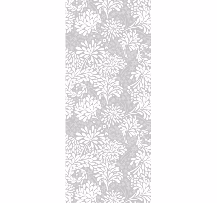 Botanični niz cvetlični ornamentalni zidni papir - TenStickers