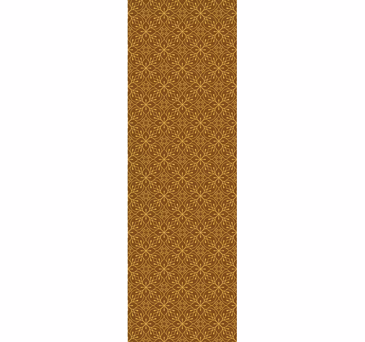 Geometrijski cvetlični tapeta z vzorcem ploščic - TenStickers
