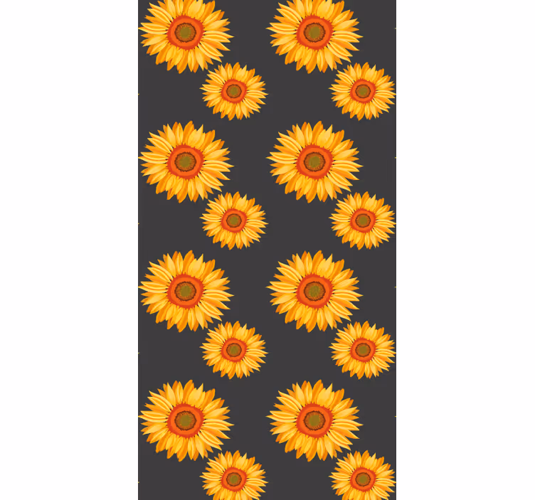 Sončnična eleganca tapeta z motivom vrtnice - TenStickers