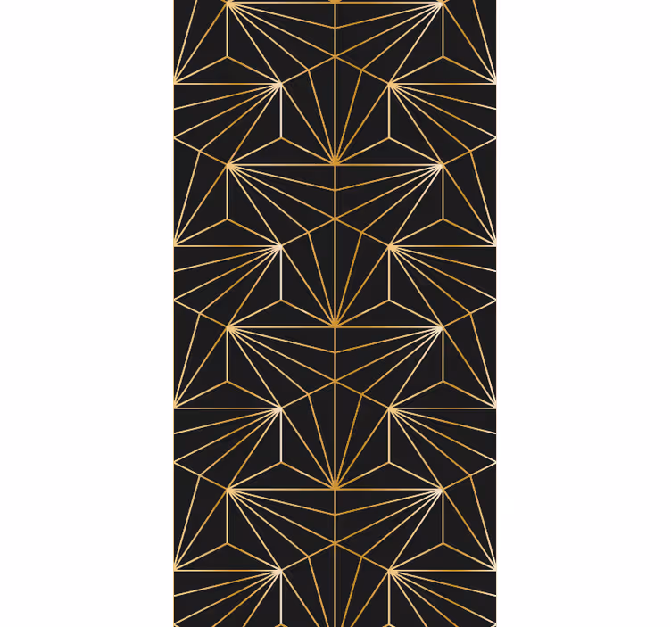Fuzija geometrijskih linij geometrijski zidni papir - TenStickers