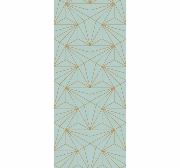 Geometrijska črtna umetnost geometrijski zidni papir - TenStickers
