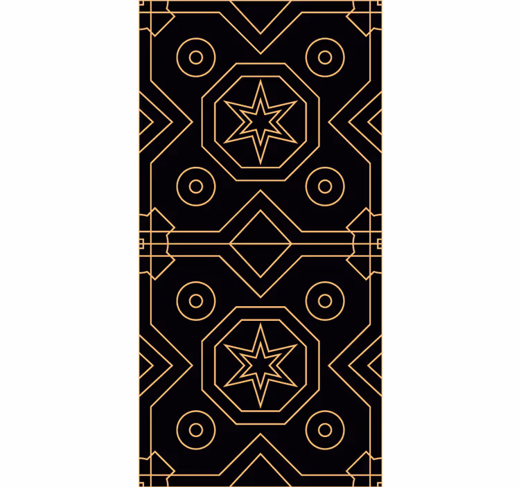 Geometrijska zvezdna simetrija geometrijski zidni papir - TenStickers