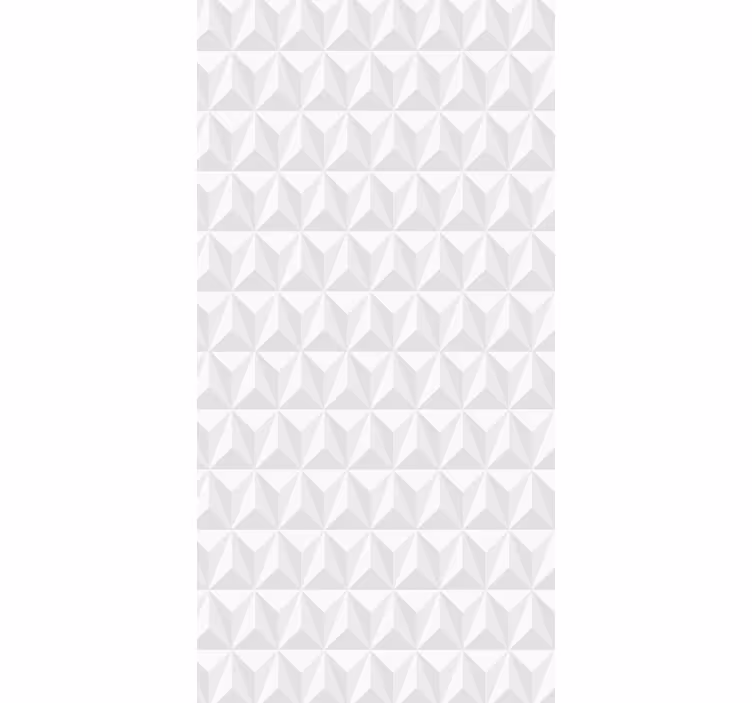 Geometrijska stena Bela tapeta - TenStickers