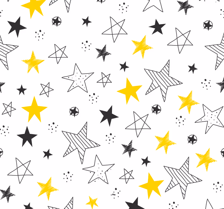 Rock'n'roll zvezda tapeta - TenStickers