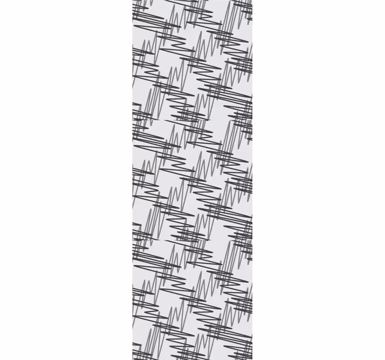 črno-bele risarske umetniške tapeta - TenStickers