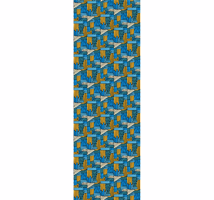 Geometrijski preplet geometrijski zidni papir - TenStickers