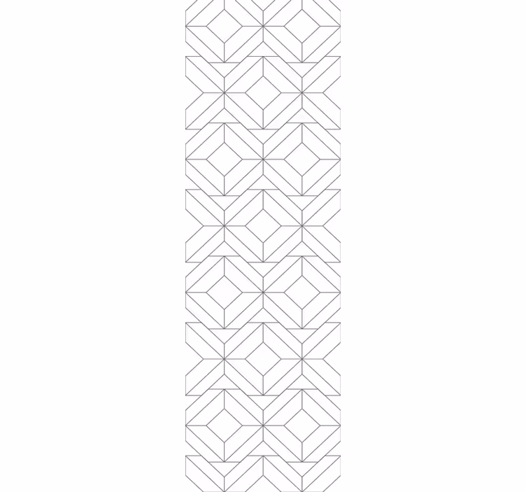 Kubični vzorec geometrijski zidni papir - TenStickers