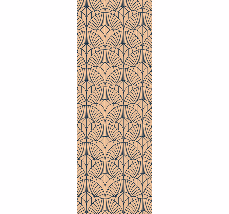 Geometrijski pahljačasti vzorec geometrijski zidni papir - TenStickers