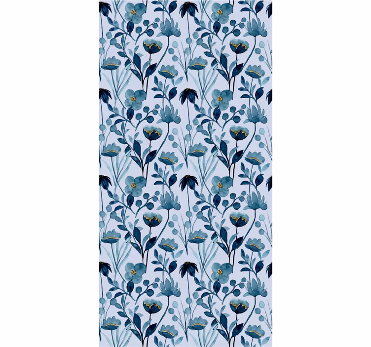 Cvetlična botanična eleganca tapeta z motivom vrtnice - TenStickers