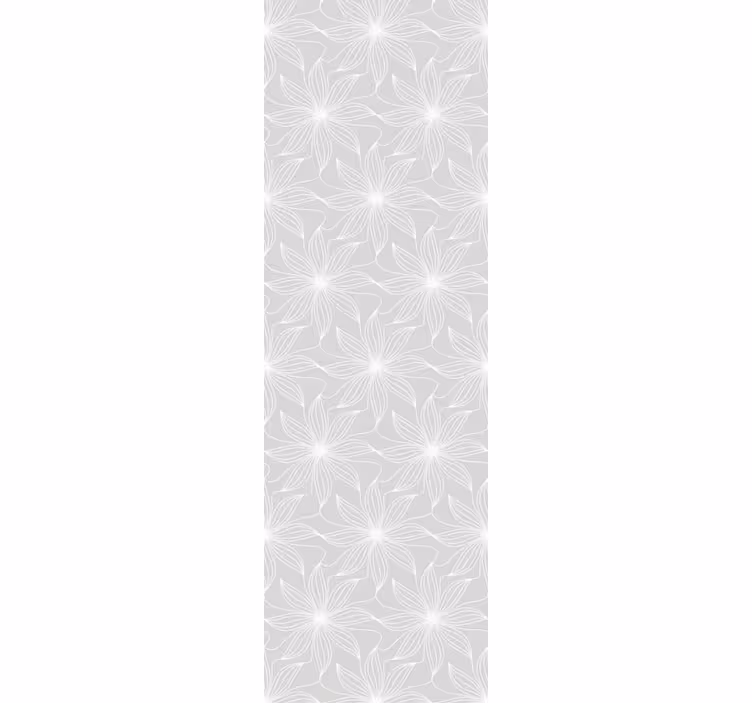Cvetlična geometrija Siva tapeta - TenStickers