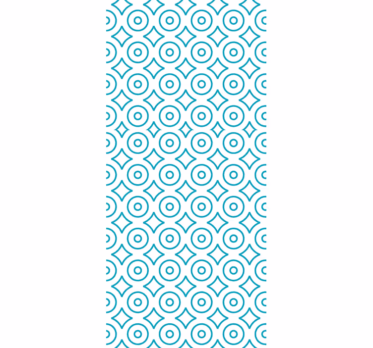 Krožni geometrijski vzorec geometrijski zidni papir - TenStickers
