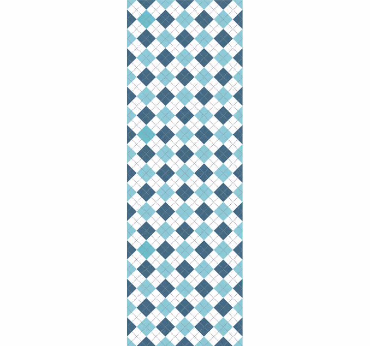 Geometrijski argyle vzorec kvadratno tapeta - TenStickers