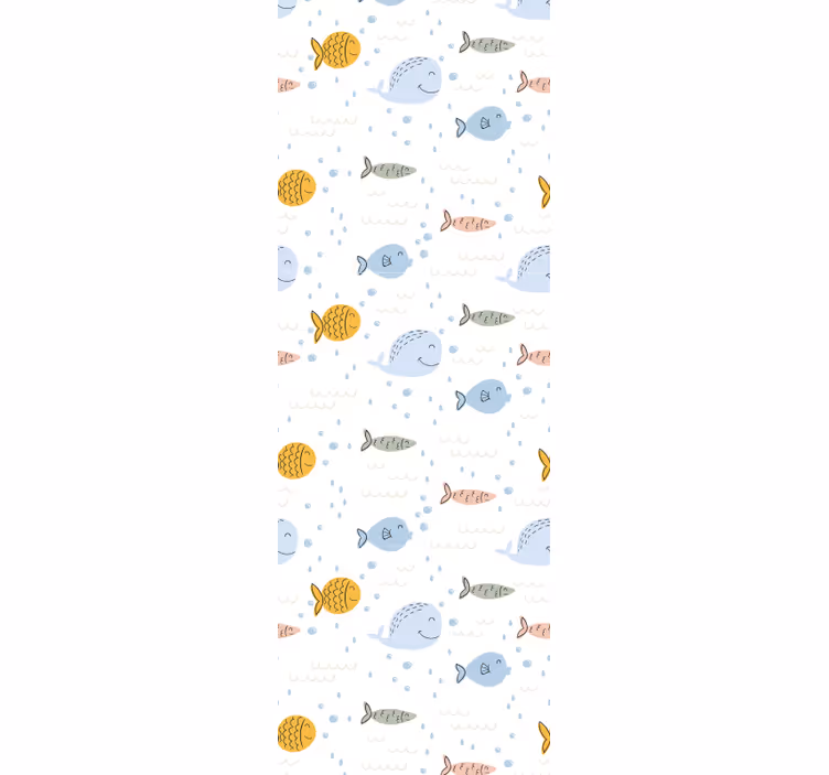 Vodni motiv ribji tapeti - TenStickers