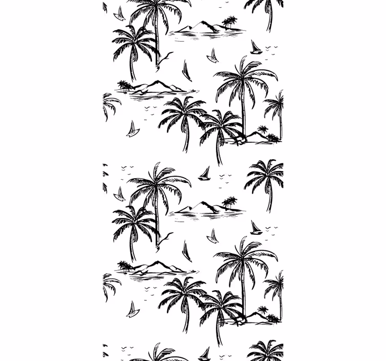 tapeta tropskih palm - TenStickers