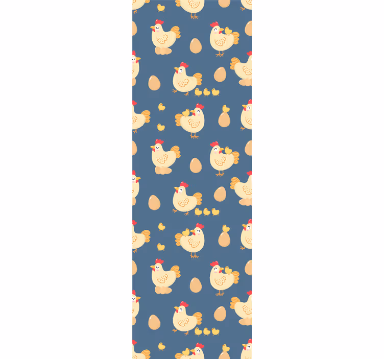 Piščančji vzorec tapeta z živalmi - TenStickers