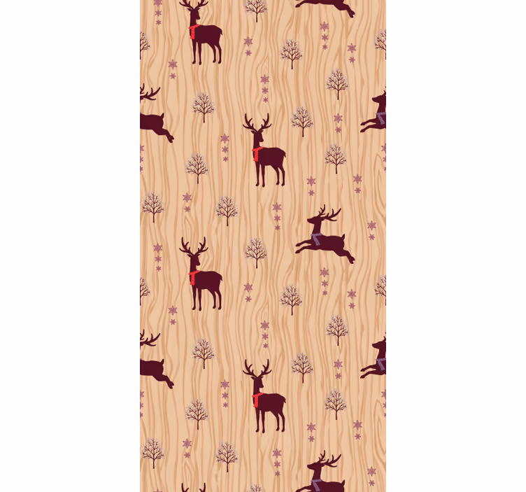 Rustikalna gozdna favna tapeta z živalmi - TenStickers