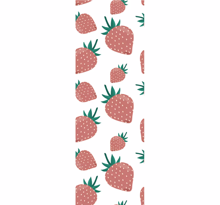 Vzorec jagode Tapete za kuhinjo - TenStickers