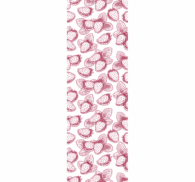 Skice jagod Tapete za kuhinjo - TenStickers
