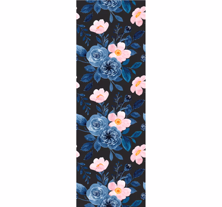 Botanična cvetlična eleganca tapeta z motivom vrtnice - TenStickers