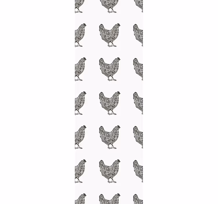Perutninski vzorec tapeta z živalmi - TenStickers