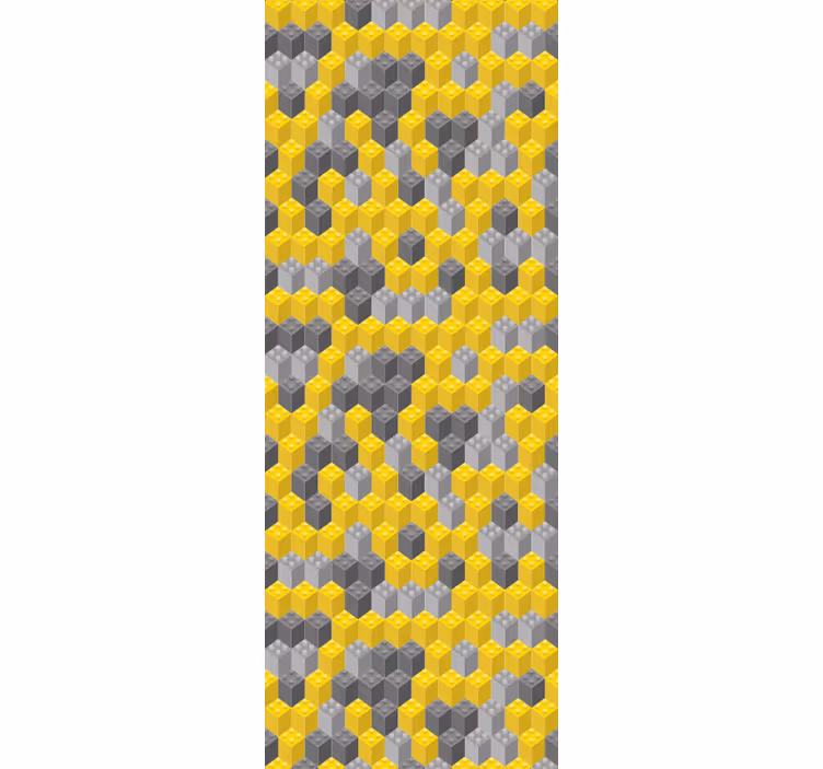 Geometrijsko satje geometrijski zidni papir - TenStickers