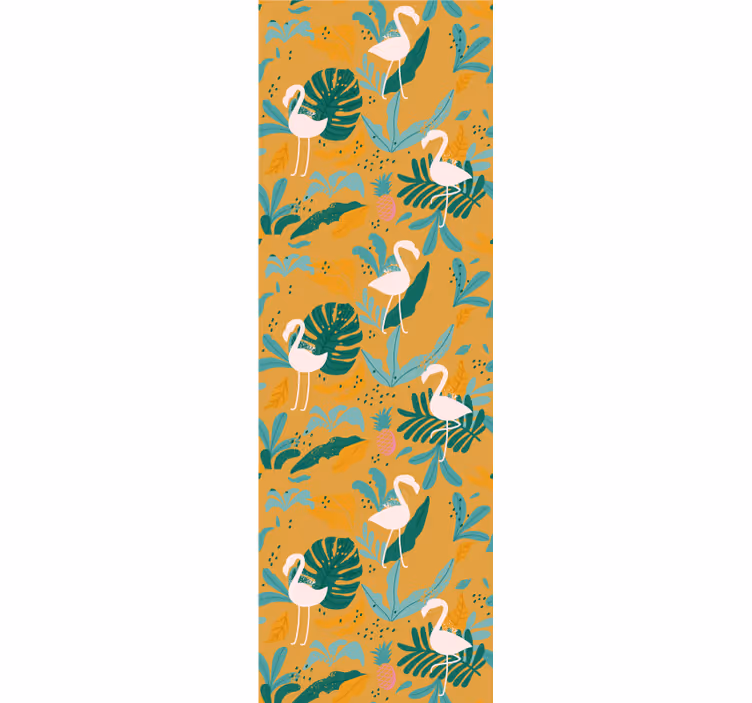 Tropski flamingo tapeta z živalmi - TenStickers