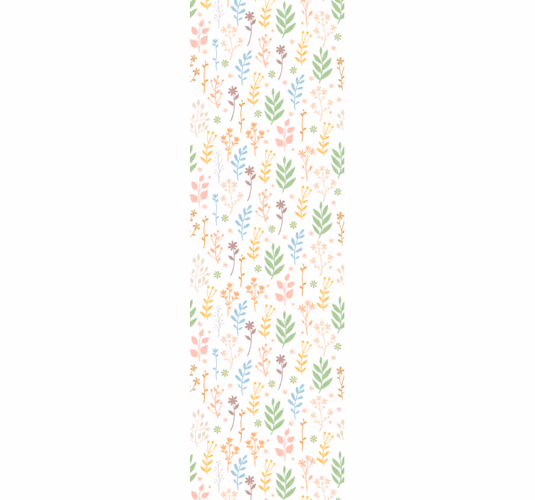 Floral greenery accents tapeta z motivom vrtnice - TenStickers