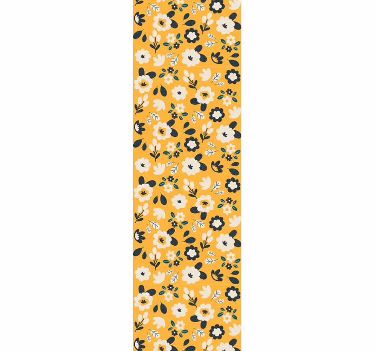 Cvetlični element spalnice tapeta z motivom vrtnice - TenStickers