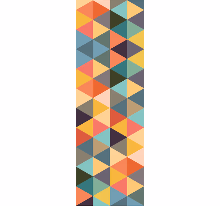 Pisani trikotniki geometrijski zidni papir - TenStickers