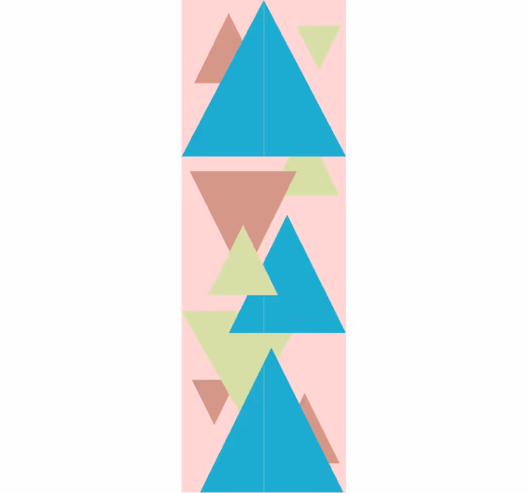 Poslikava geometrijskih oblik geometrijski zidni papir - TenStickers