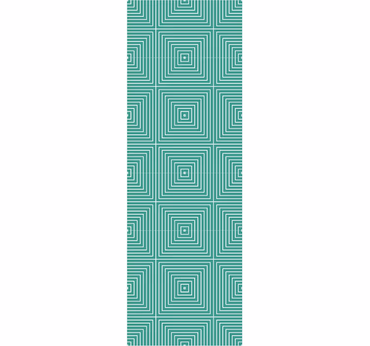 Kvadratni spiralni vzorec geometrijski zidni papir - TenStickers