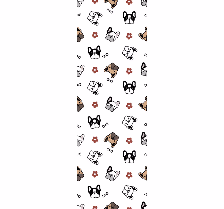 Pasji doodle ansambel Tapete s psi - TenStickers