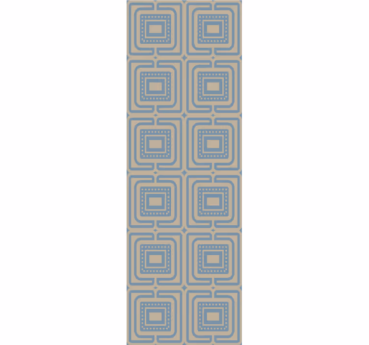 Geometrijski retro kvadrati geometrijski zidni papir - TenStickers
