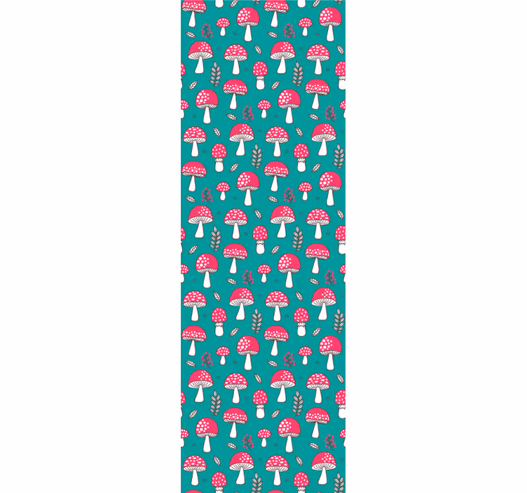 Vzorec gozdnih gliv tapeta narave - TenStickers