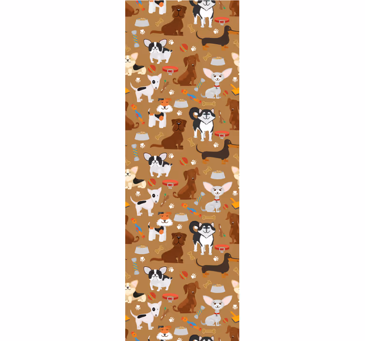 Igrivi kužki Tapete s psi - TenStickers