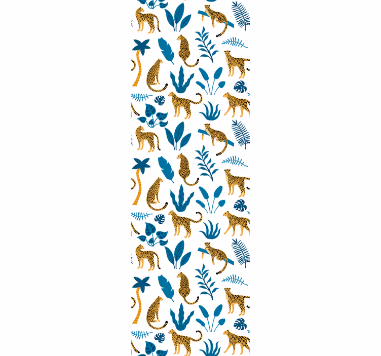 Džungla favna flora tapeta z živalmi - TenStickers