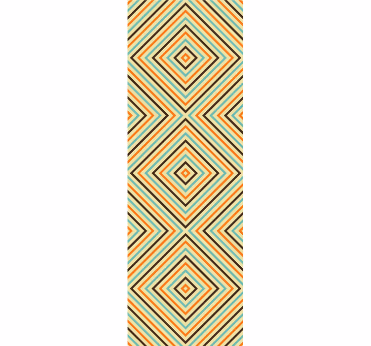 Geometrijski romb geometrijski zidni papir - TenStickers