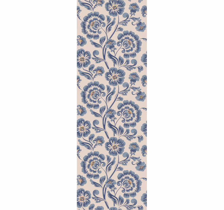 Cvetlični ornamentalni zidni papir cvečni damask eleganca - TenStickers