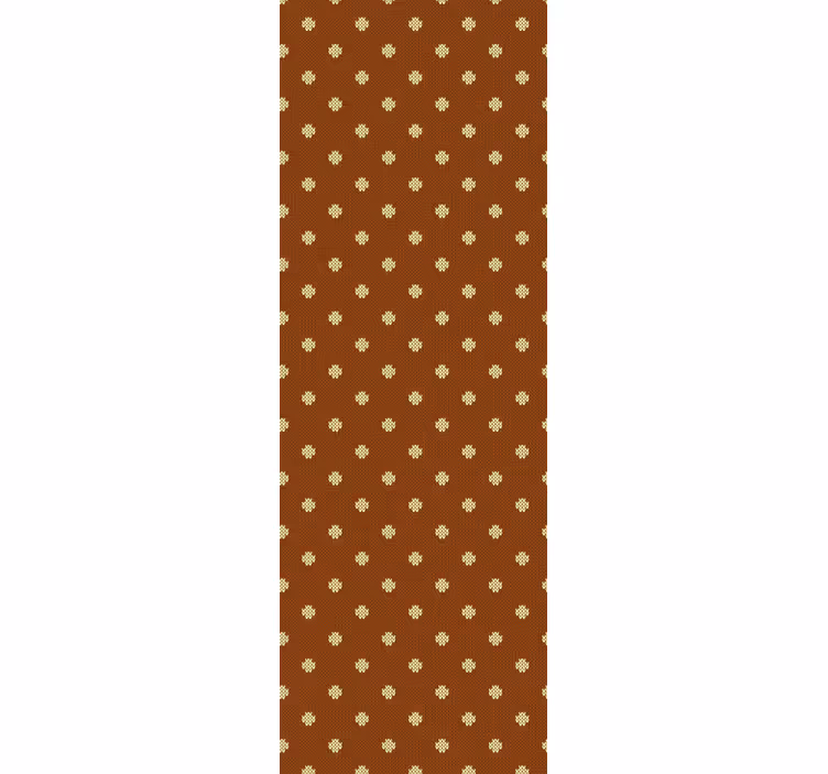 Vzorec rjavega križa pisarniški tapeti - TenStickers