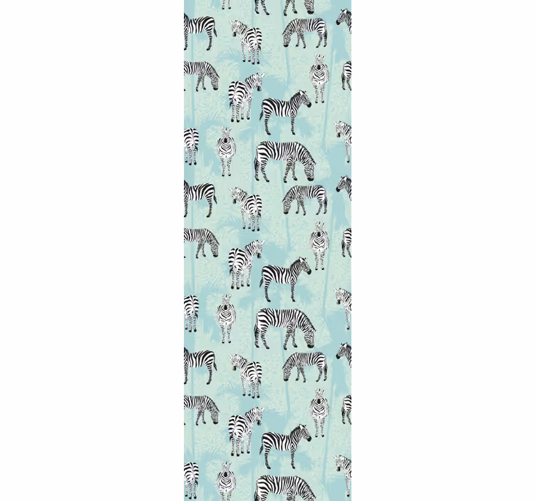 Zebrasti vzorci zebra vzorec tapeta - TenStickers