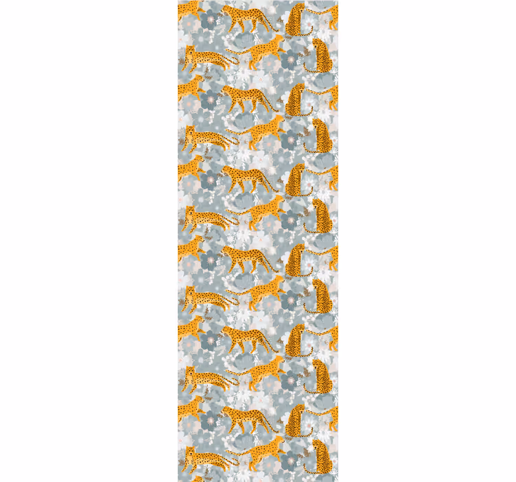 Motiv leoparda tapeta z živalmi - TenStickers