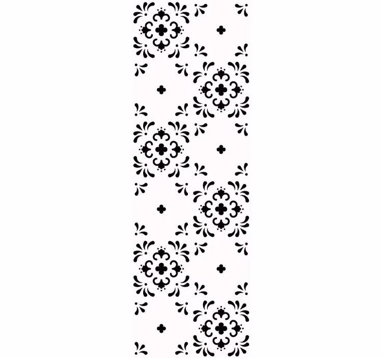Cvetlični ornament cvetlični ornamentalni zidni papir - TenStickers