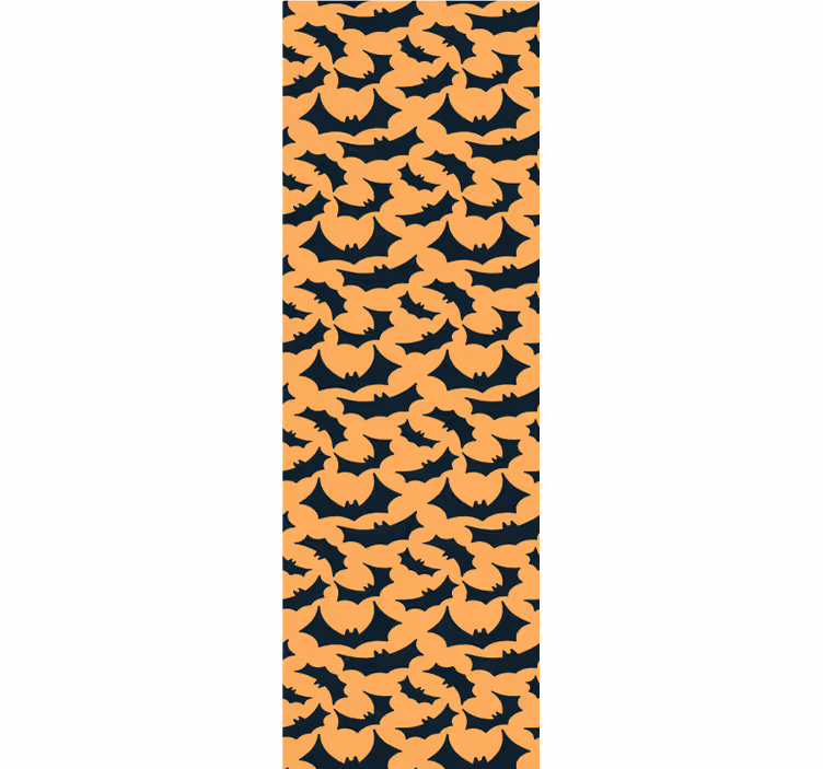 Vzorec netopirjev za noč čarovnic Halloween ozadje - TenStickers