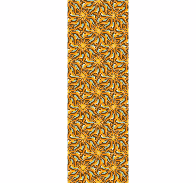 Sonce in oblaki vintage tapeta 70-ih - TenStickers
