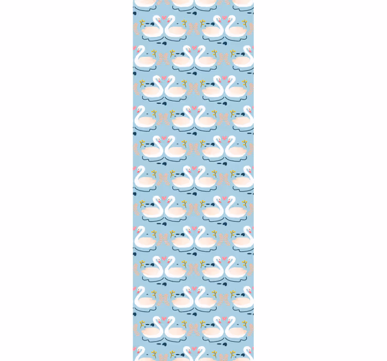 Vzorec labodjega jezera tapeta z živalmi - TenStickers